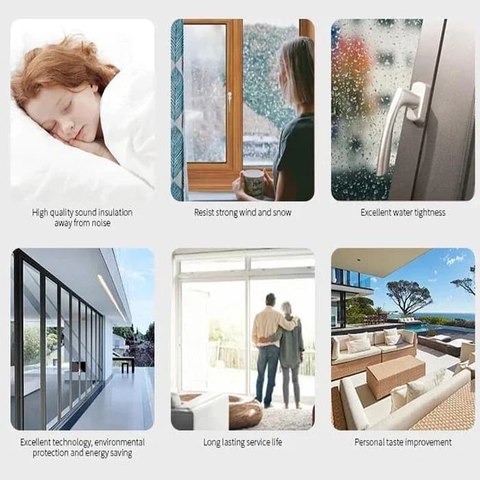 Jendela Badai Aluminium Tahan Benturan Tinggi thumbnail 3