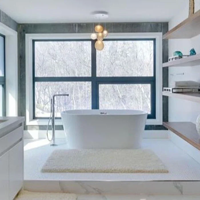 Jendela Aluminium Abu-abu