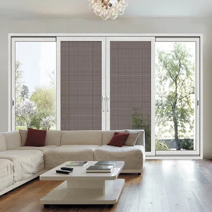 pintu depan aluminium dengan kaca