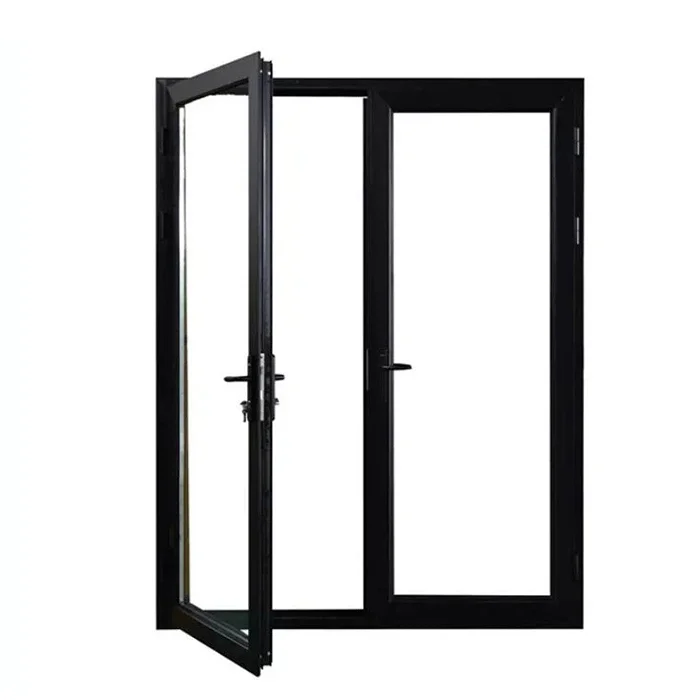 Pintu Prancis aluminium hitam thumbnail 2