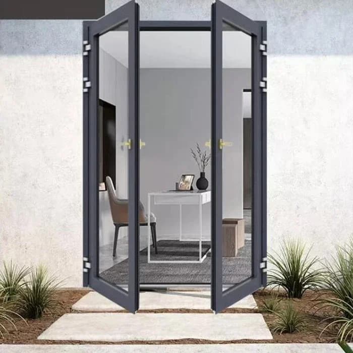 Pintu Aluminium Abu-abu