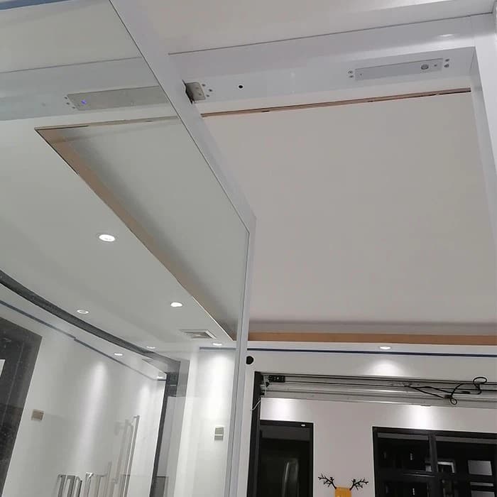 Aluminium Glass Pivot Door for Shop thumbnail 3