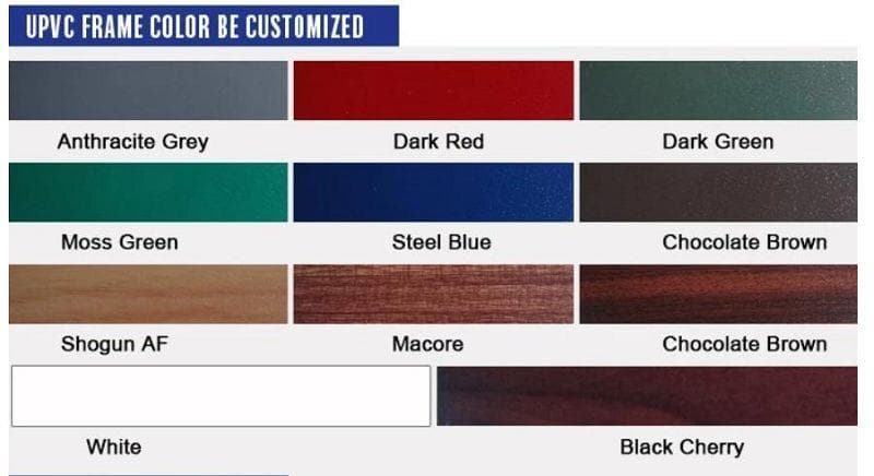 Modern Wood-Texture UPVC Casement Windows thumbnail 3