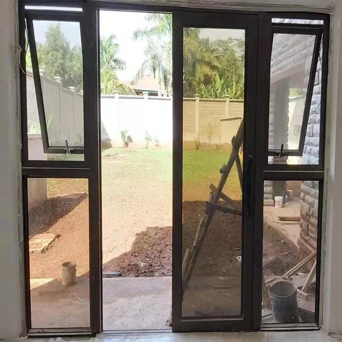 Jendela Awning Aluminium dan Kaca