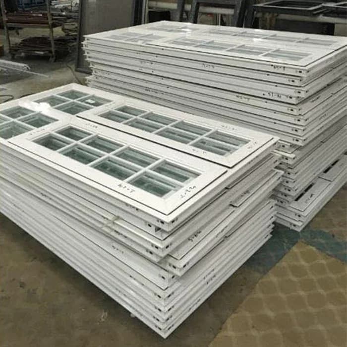 Jendela Aluminium Putih (Seri Sistem)