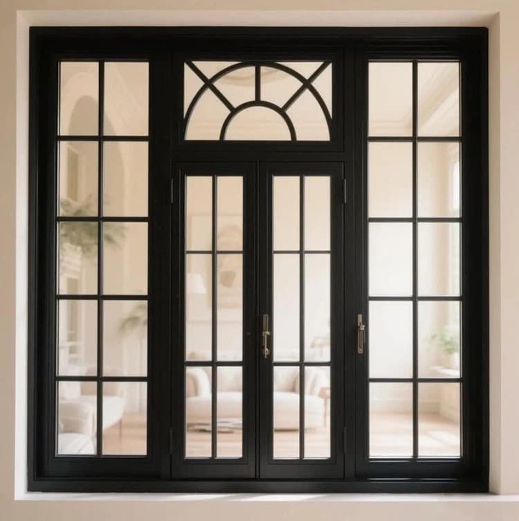 三玻两腔铝合金法式平开门