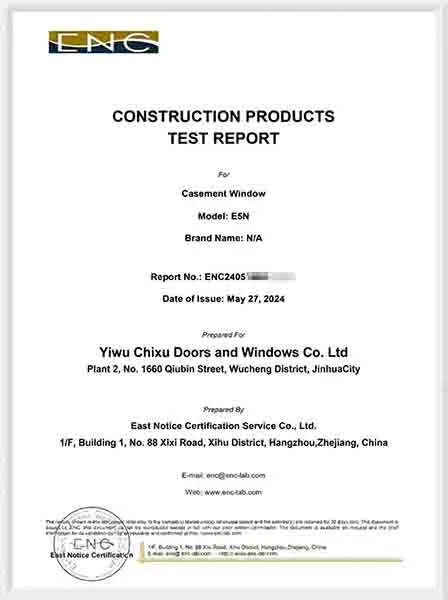Product Test Report