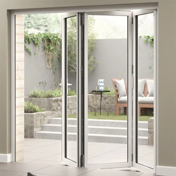 White Aluminium Bifold Doors White Aluminium Bifold Doors