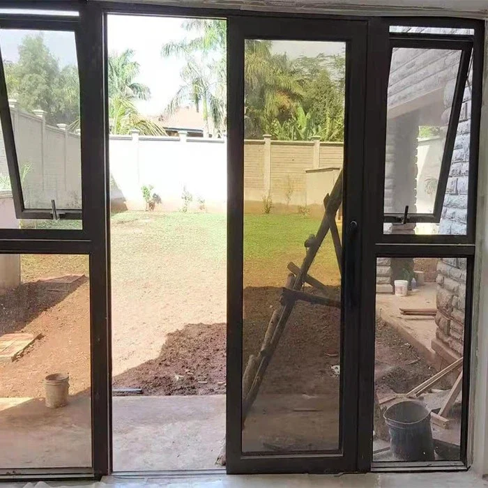 Aluminium Sliding Door With Side Windows Aluminium Sliding Door With Side Windows