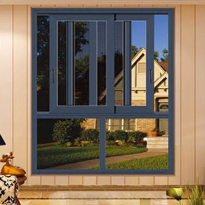 Jendela Aluminium Abu-abu