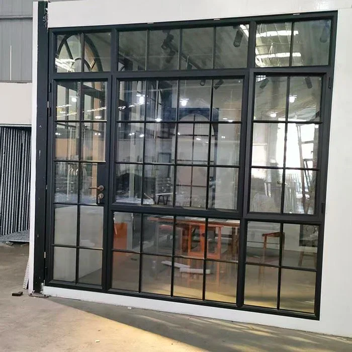 Portes-fenêtres en aluminium avec fenêtres latérales thumbnail 4